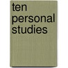 Ten Personal Studies by Wilfrid Philip Ward
