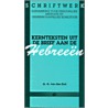Kernteksten uit de brief aan de Hebreeen door G. van den End