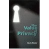 The Value of Privacy by Beate Rossler