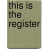 This Is The Register by Tomy Bradman