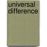 Universal Difference door Kate Nash