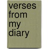 Verses from My Diary door Duncan McIntosh