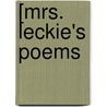 [Mrs. Leckie's Poems door Horner Leckie
