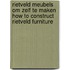 Rietveld meubels om zelf te maken How to construct Rietveld furniture