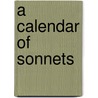 A Calendar of Sonnets by Hunt Helen Jackson