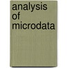 Analysis of Microdata door Stefan Boes