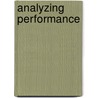 Analyzing Performance door Patrice Pavis