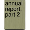 Annual Report, Part 2 door Massachusetts.