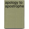 Apology To Apostrophe door James D. Fernandez