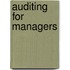 Auditing For Managers