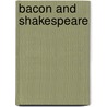 Bacon and Shakespeare door William Henry Smith