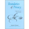 Boundaries of Privacy by Sandra Petronio
