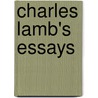 Charles Lamb's Essays door Charles Lamb