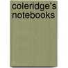 Coleridge's Notebooks door Seamus Perry