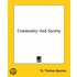 Community And Society