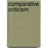 Comparative Criticism door Onbekend