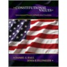 Constitutional Values door Sir Daniel Hall