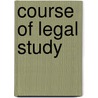 Course of Legal Study by David Hoffmann