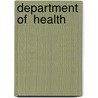 Department Of  Health door Great Britain. Parliament. House of Commons. Committee of Public Accounts