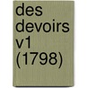 Des Devoirs V1 (1798) by Marcus Tullius Cicero