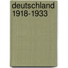 Deutschland 1918-1933 door Eberhard Kolb