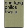 Eng-lang Philos Hwp P door Skorupski