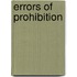 Errors of Prohibition