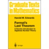 Fermat's Last Theorem door Harold M. Edwards