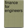 Finance For Engineers door Frank Kenneth Crundwell