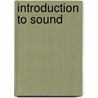 Introduction to Sound door Monica Ray Zobitz