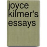 Joyce Kilmer's Essays door Joyce Kilmer