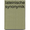 Lateinische Synonymik by Ludwig Ramshorn