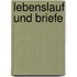 Lebenslauf Und Briefe
