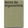Leons de Trigonomtrie by Jean Claude Bouquet