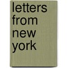 Letters From New York by Lydia Maria Francis Child
