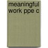 Meaningful Work Ppe C