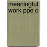 Meaningful Work Ppe C door Mike W. Martin
