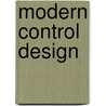 Modern Control Design door Tewari