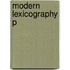 Modern Lexicography P