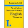 New College Thesaurus door Langenscheidt Publishers