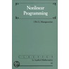 Nonlinear Programming door Robert O'Malley