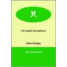 On English Homophones door Robert Bridges