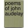 Poems of John Audelay door John Audelay