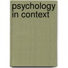 Psychology In Context door Virginia Shabatay