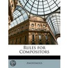 Rules For Compositors by Unknown