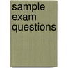 Sample Exam Questions door Mary M. Oglesby