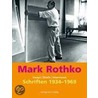 Schriften 1934 - 1969 by Mark Rothko