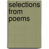 Selections From Poems door W.H. Seal