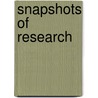 Snapshots Of Research door Richard D. Hartley