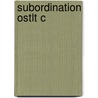 Subordination Ostlt C door Sonia Cristofaro